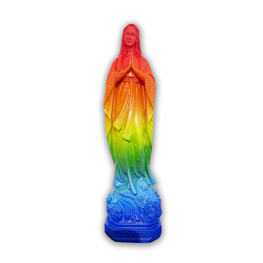 Estatua Virgen de Lourdes - Arcoiris